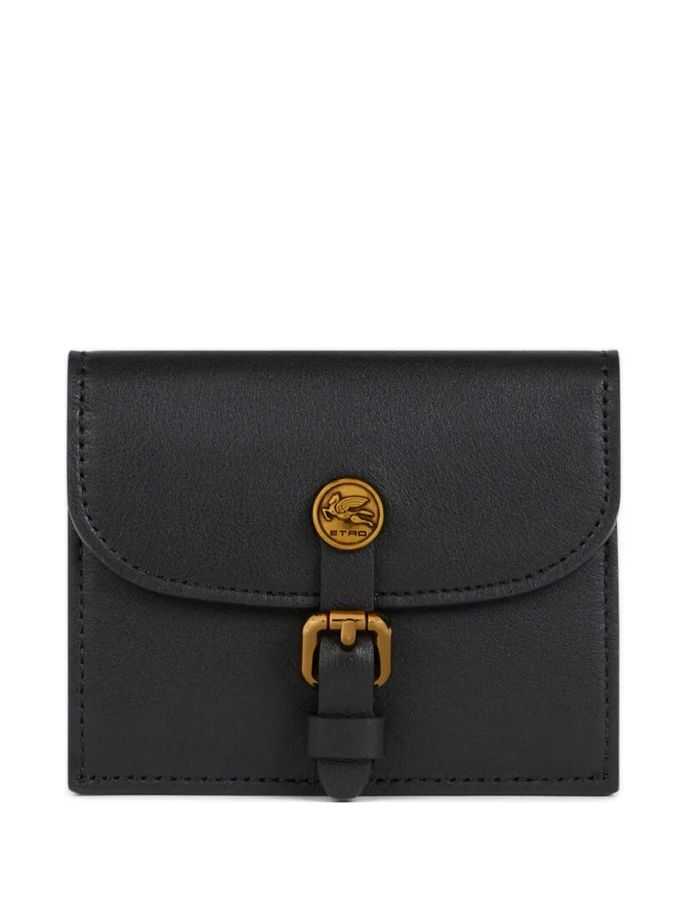 ETRO Pony leather card holder | Black | Image 1