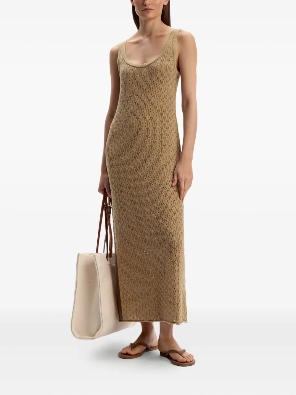 12 STOREEZ knit diamond-pattern maxi dress | Day Dresses | Image 2