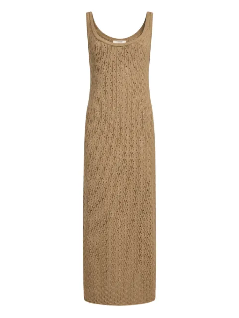 12 STOREEZ knit diamond-pattern maxi dress