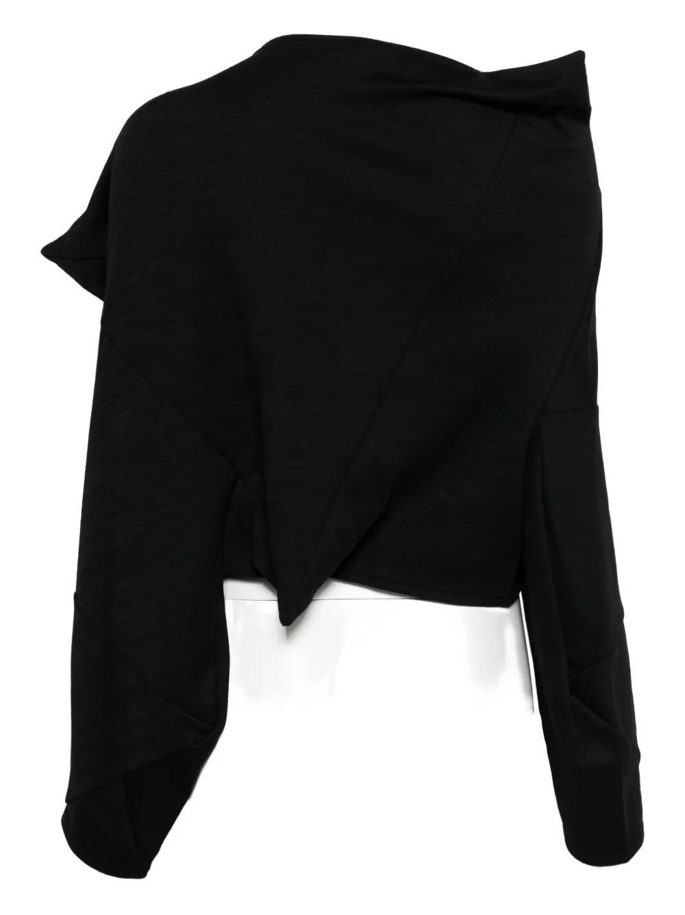 Junya Watanabe draped blouse - Zwart