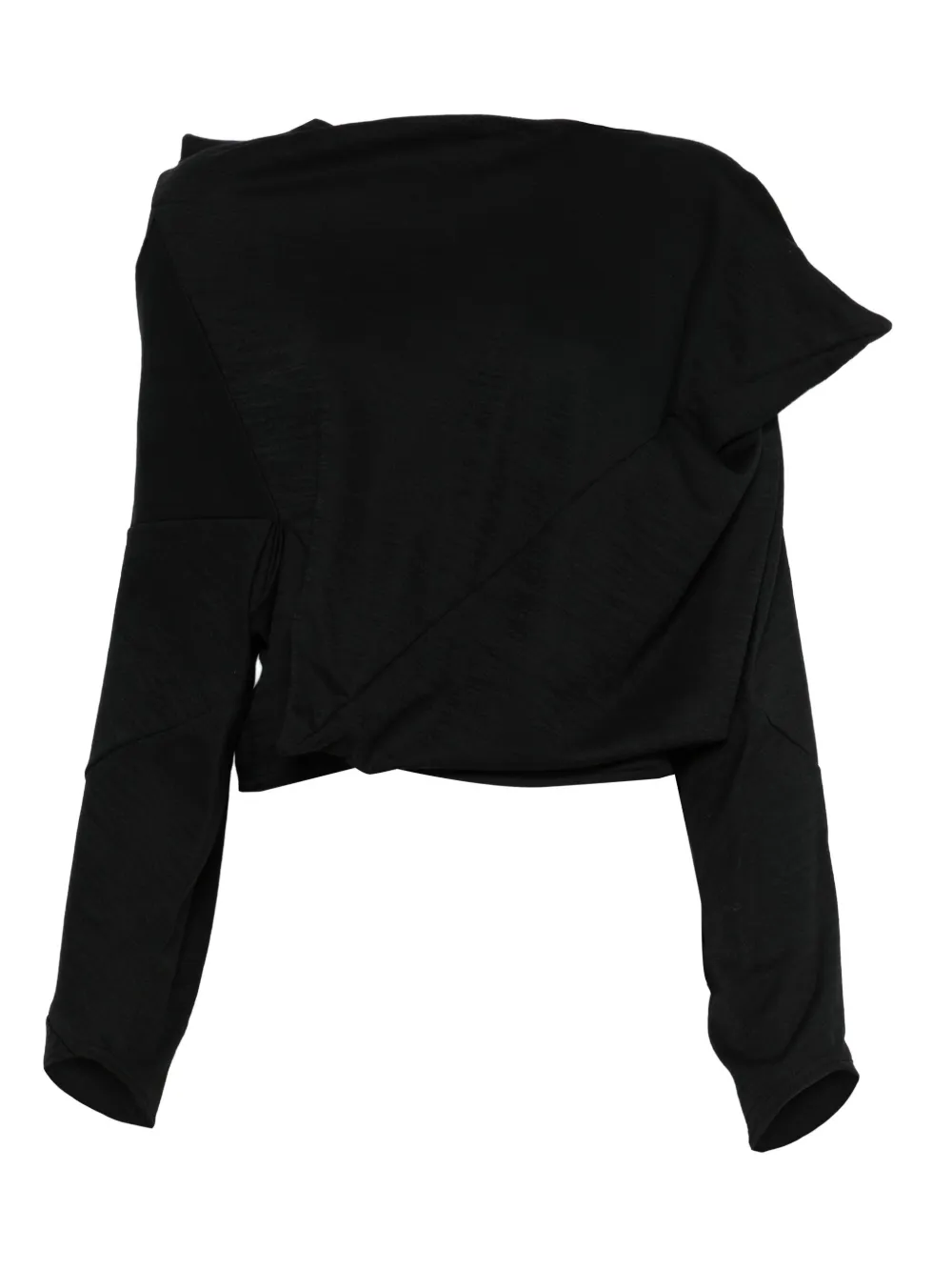 Junya Watanabe blusa drapeada | negro | Image 1