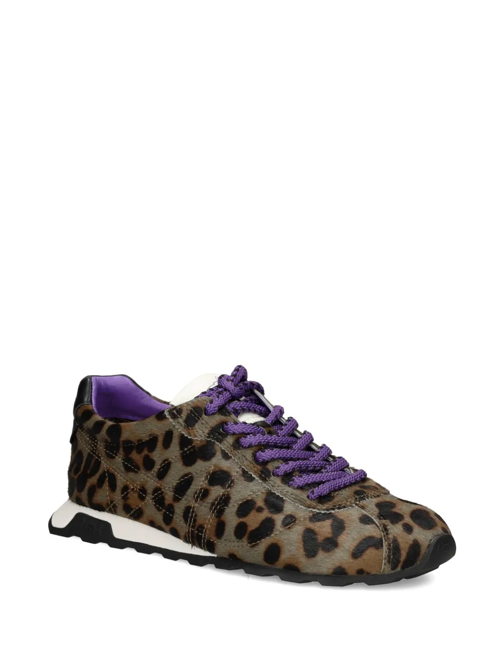 Ash leopard-print lace-up sneakers - Bruin