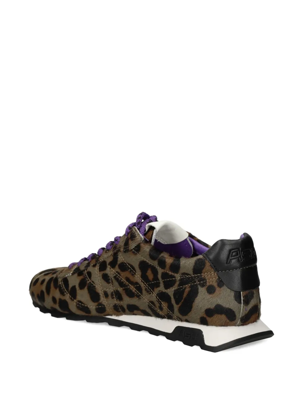 Ash leopard-print lace-up sneakers Brown