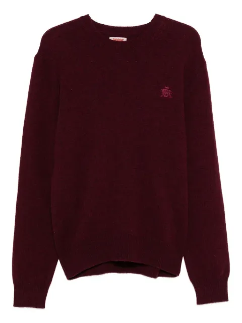 Baracuta embroidered crew-neck sweater