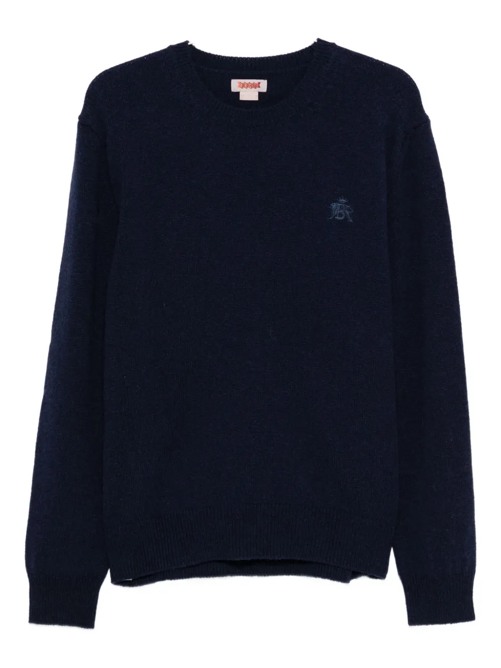 Baracuta embroidered crew-neck sweater | Blue | Image 1