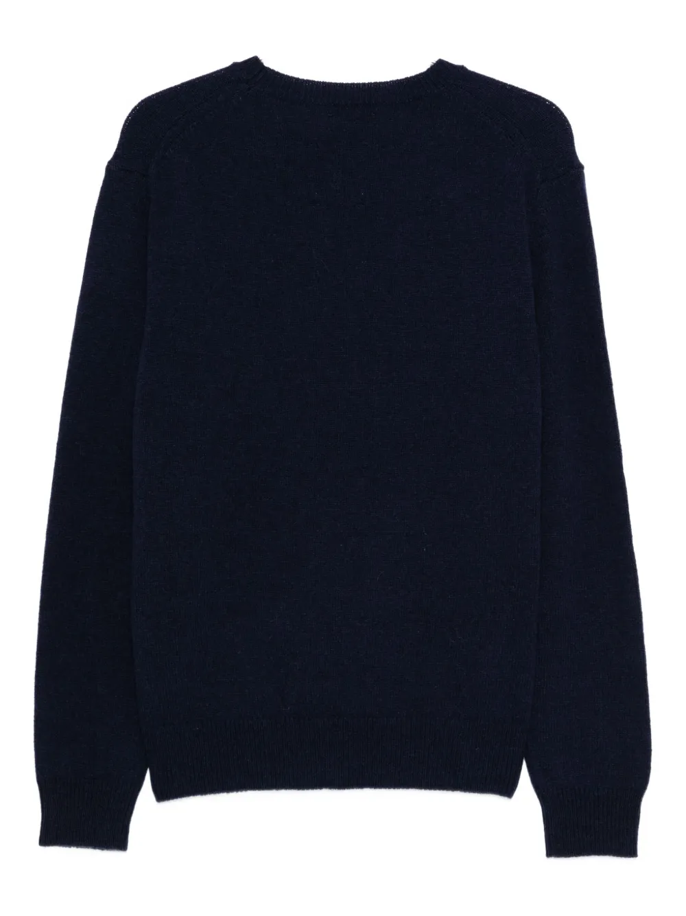 Baracuta embroidered crew-neck sweater - Blauw