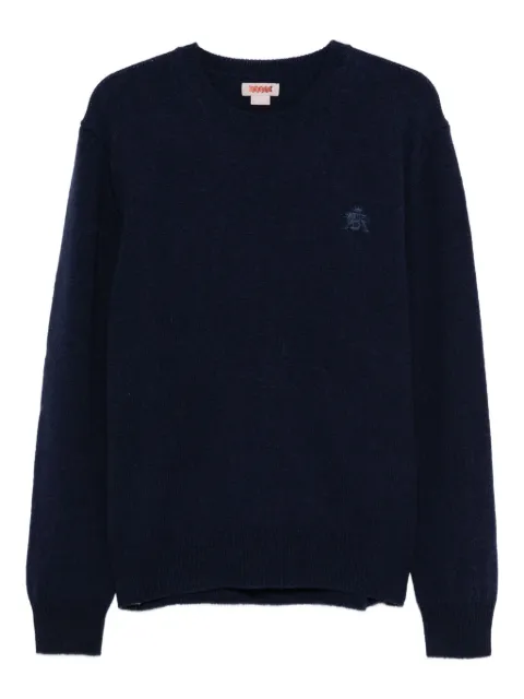 Baracuta embroidered crew-neck sweater