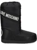 Love Moschino logo heart snow boots - Black