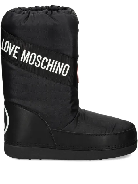 Love Moschino logo heart snow boots