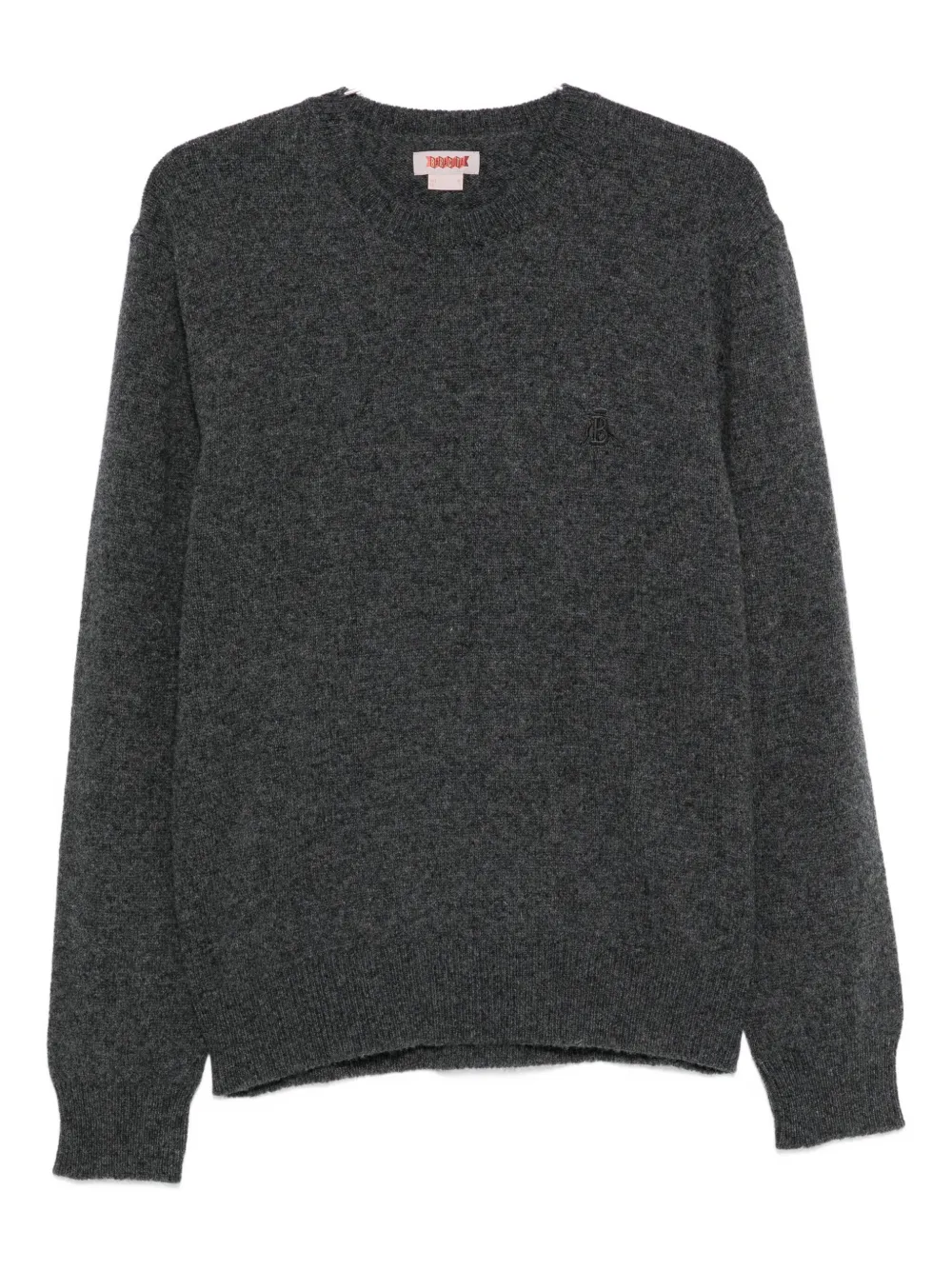 Baracuta embroidered crew-neck sweater | Grey | Image 1