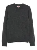 Baracuta embroidered crew-neck sweater - Grey
