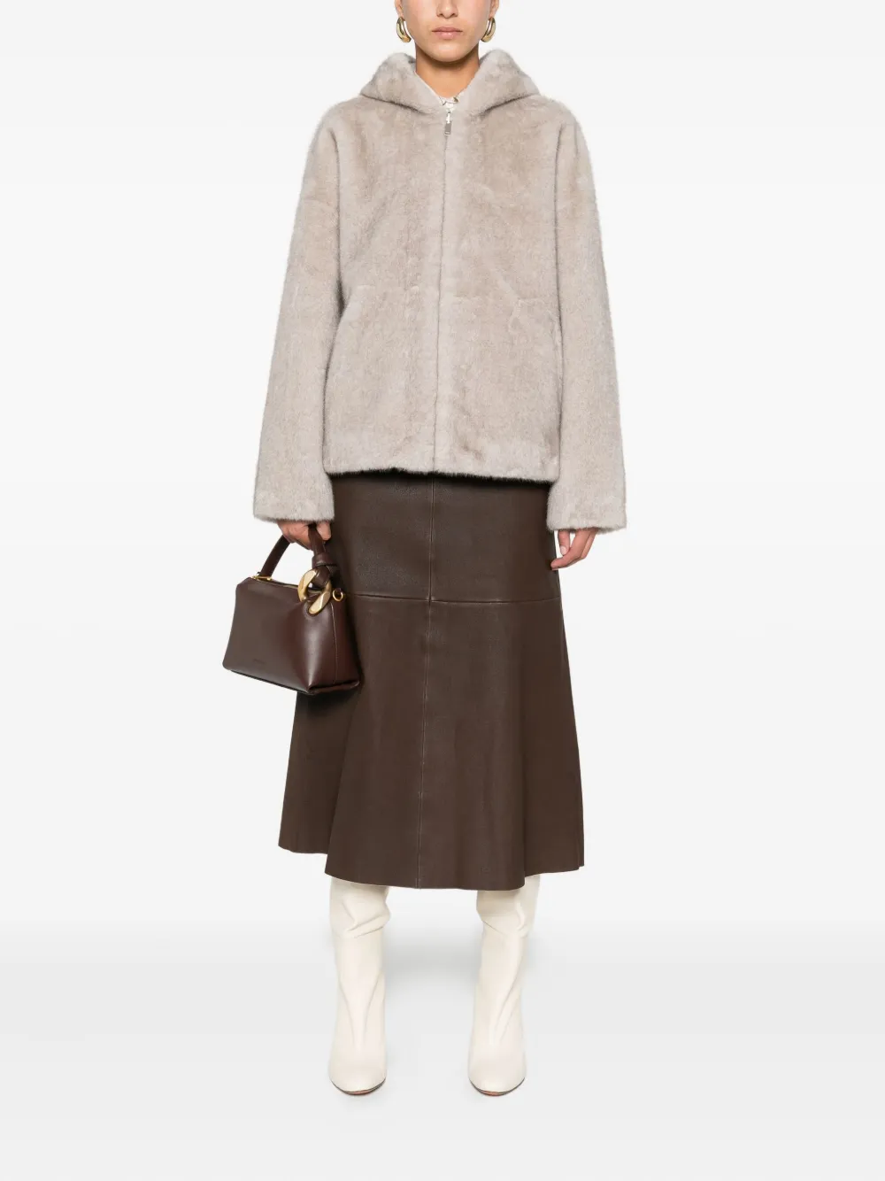 Arma faux-fur hooded jacket | Faux Fur & Shearling Jackets | Image 2