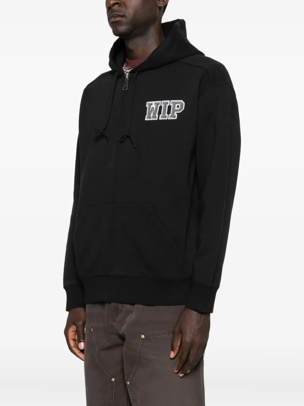 Carhartt WIP Hoodie met geborduurd logo Zwart