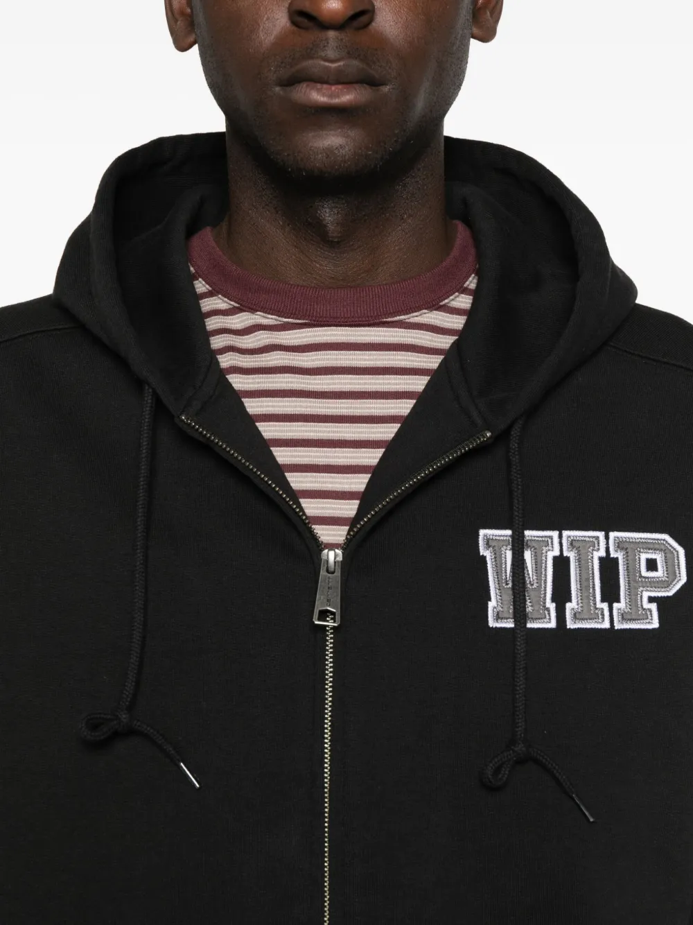 Carhartt WIP Hoodie met geborduurd logo Zwart