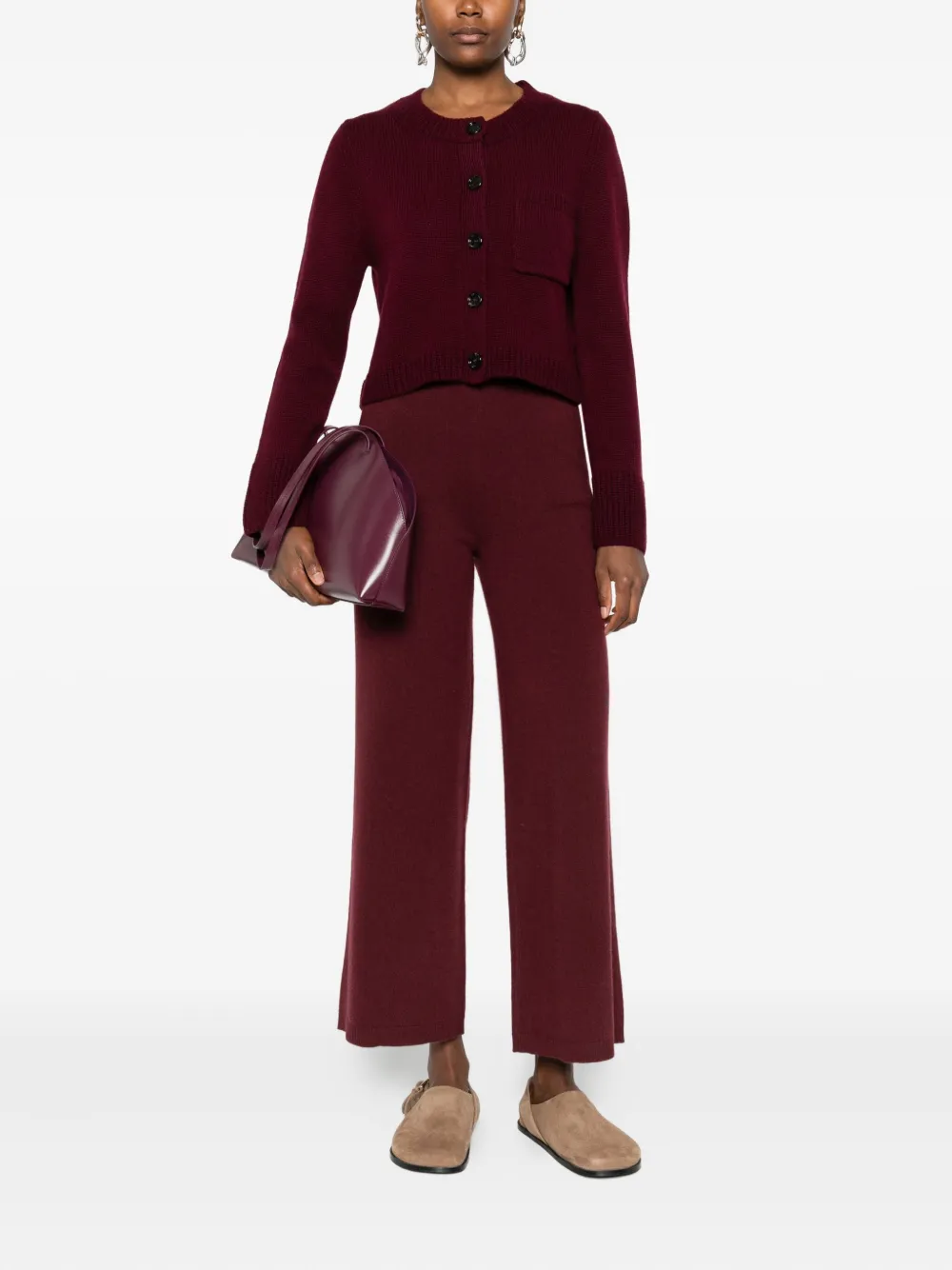 Philo-Sofie Cropped palazzo broek - Rood