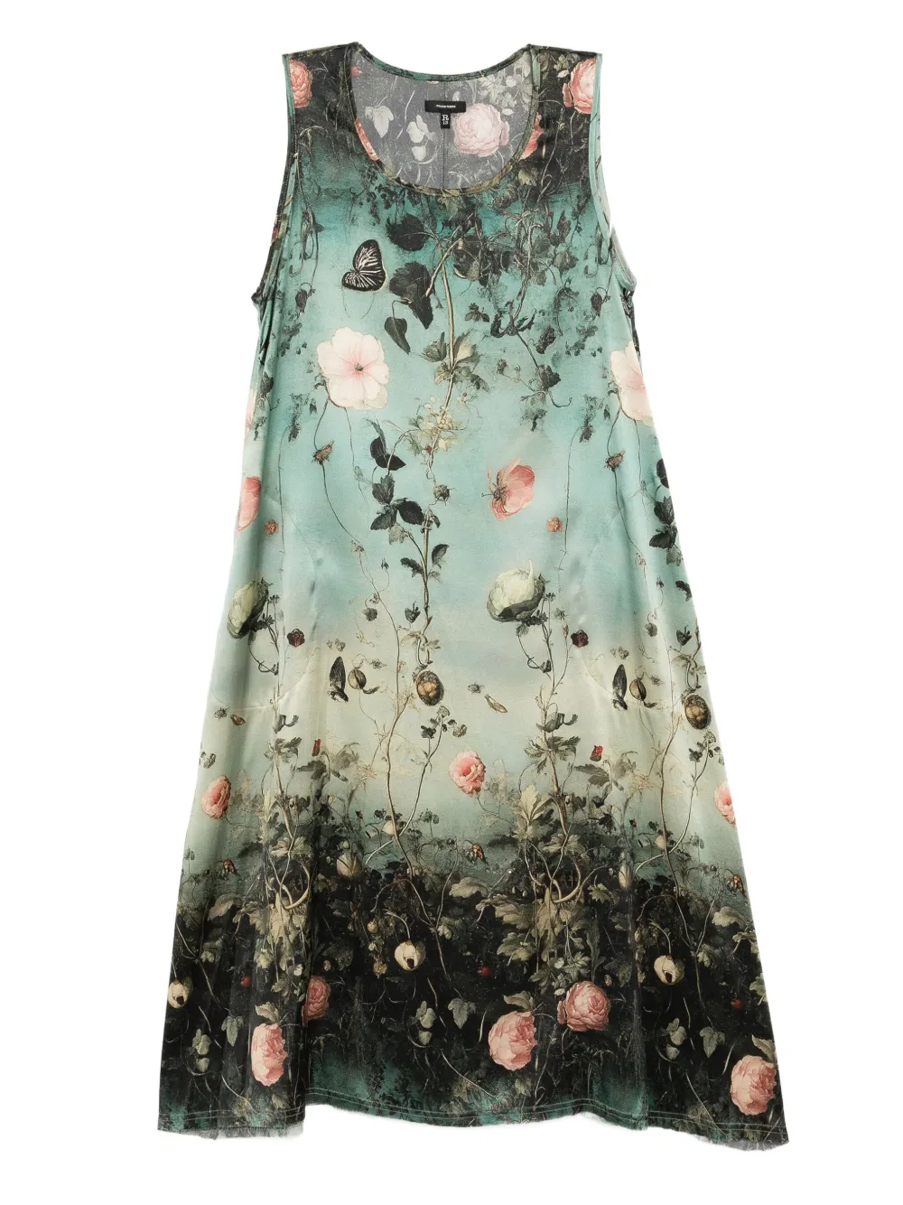 R13 floral-print silk dress | Green | Image 1