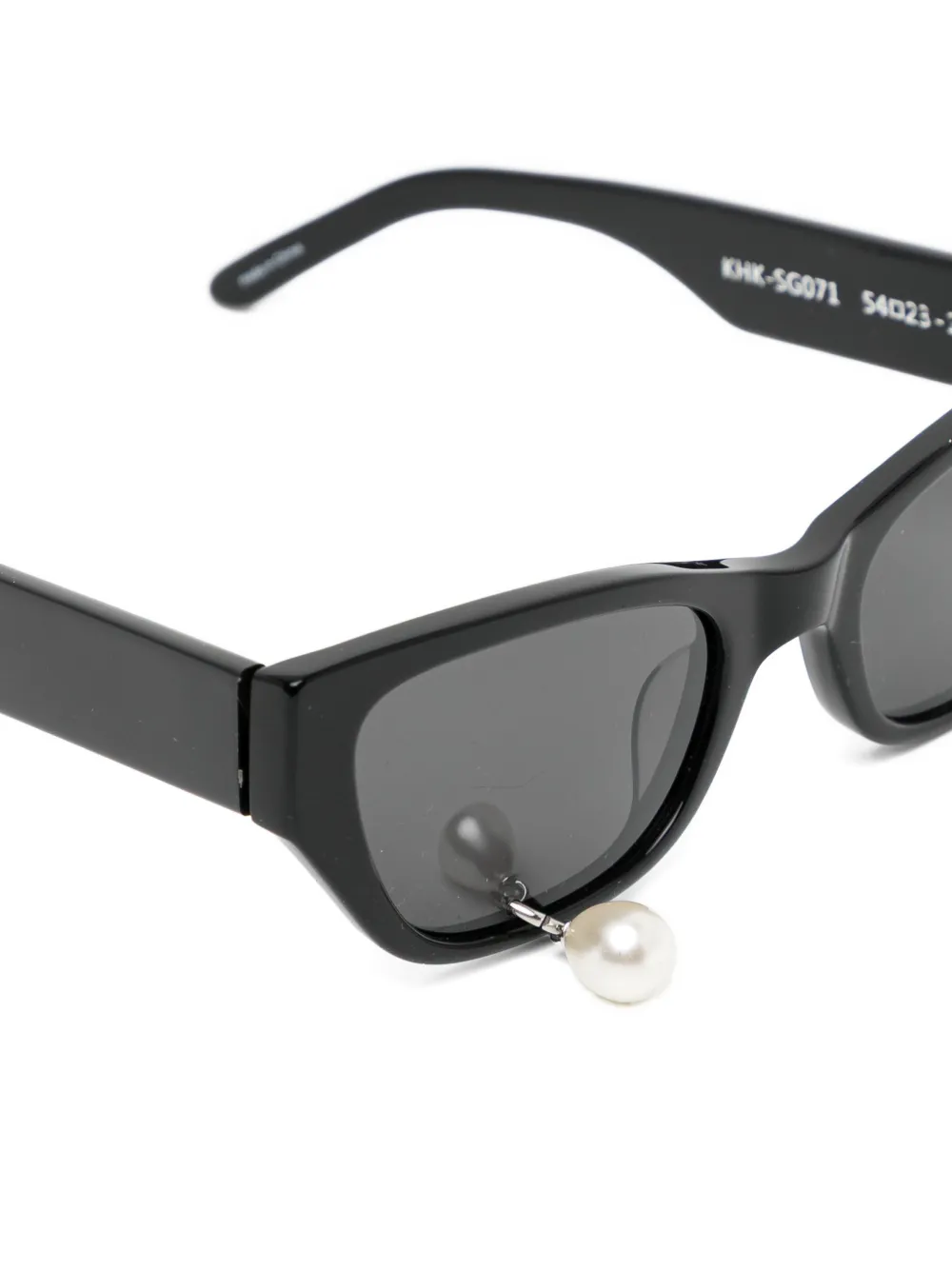  Kimhekim Crystal Ear Sunglasses - Black 