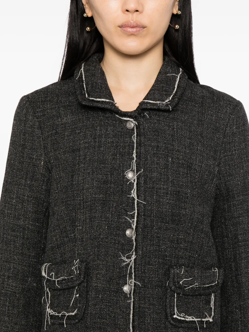 R13 Gerafeld boxy jack Grijs