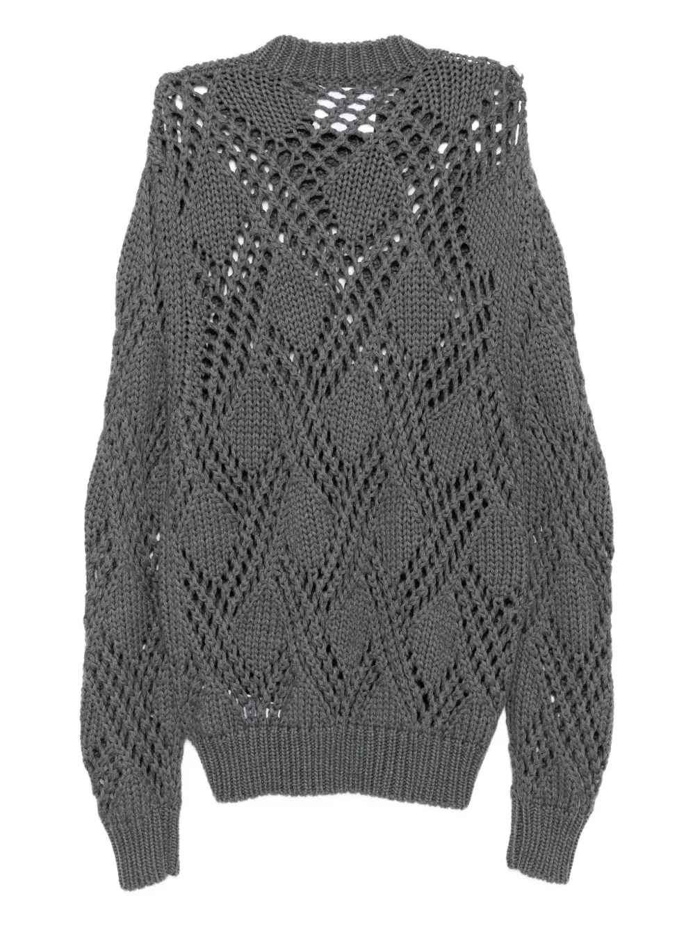 Jil Sander lace-trimmed wool jumper | Knitted Sweaters | Image 2