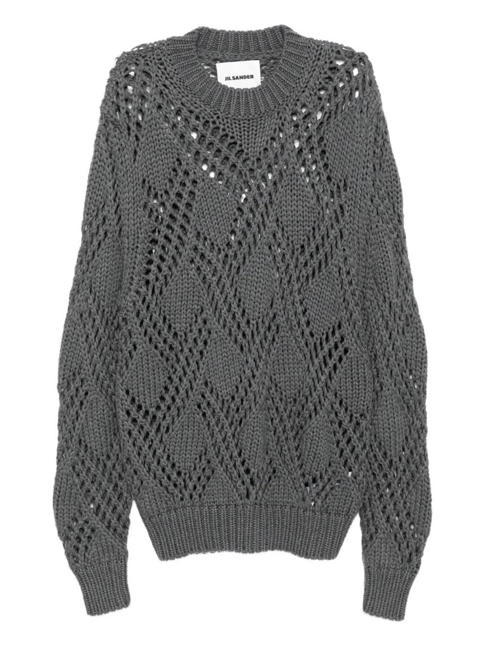 Jil Sander lace-trimmed wool jumper | Grey | Image 1