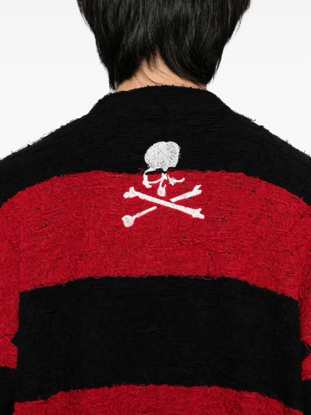 Mastermind Japan Striped Top In Black