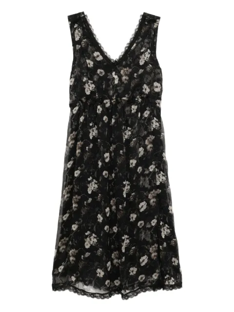 R13 floral-print silk dress