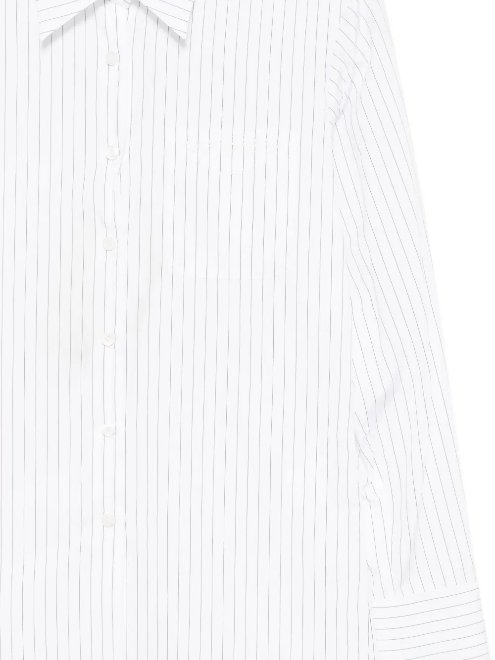  Kimhekim Cotton Striped Shirt - White 