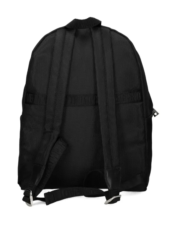 Love Moschino logo-plaque Backpack | Black | FARFETCH