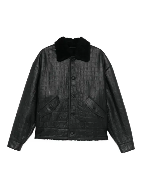 Pence crocodile-embossed jacket