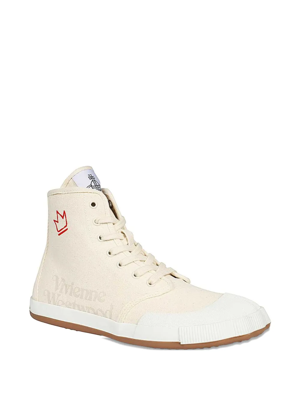 Vivienne Westwood crown-logo high-top trainers White