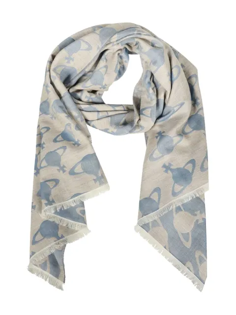 Vivienne Westwood orb jacquard scarf