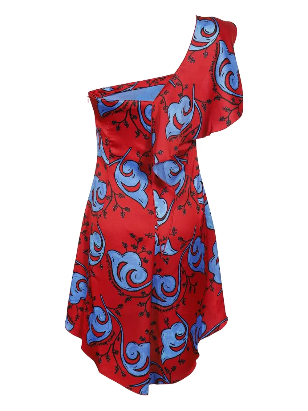 Versace Jeans Couture floral-print mini dress - レッド Versace Jeans Couture floral-print mini dress - レッド