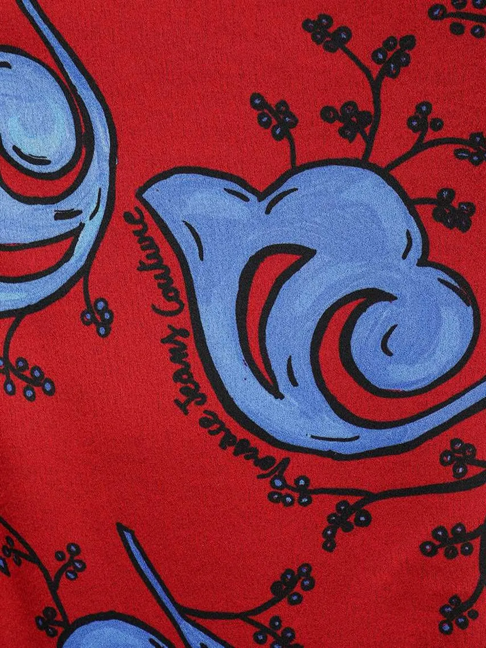 Versace Jeans Couture Floral-print Mini Dress In Red