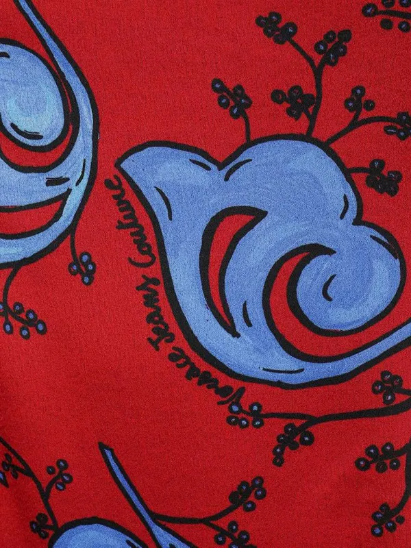 Versace Jeans Couture floral-print Mini Dress | Red | FARFETCH