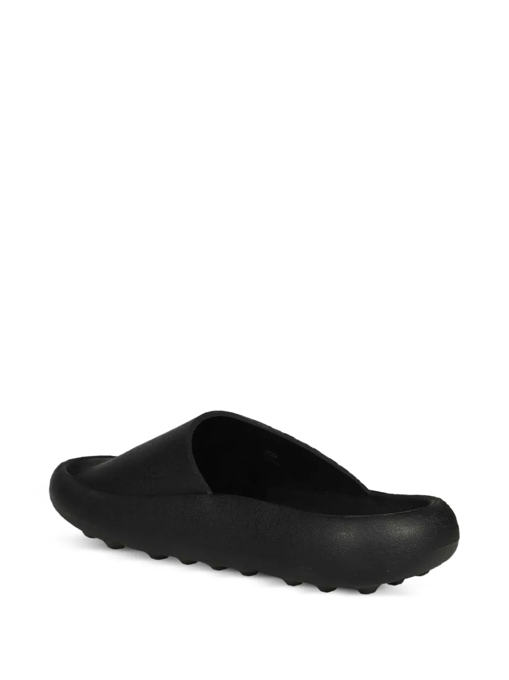 AMBUSH round-toe rubber slides Black