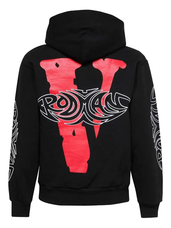 Vlone x Dennis Rodman Print Hoodie Black FARFETCH AE
