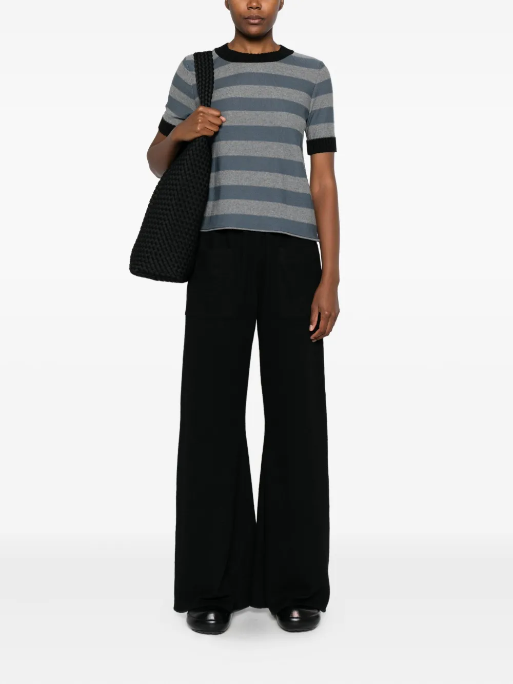 Hannes Roether striped short-sleeve knitted T-shirt | T-Shirts & Jersey Shirts | Image 2