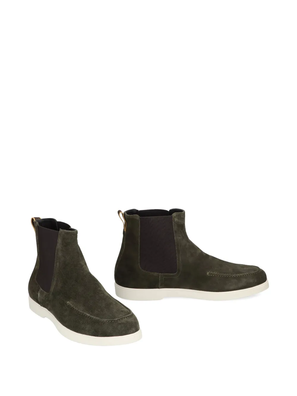 Moorer Cesar suede chelsea boots Green