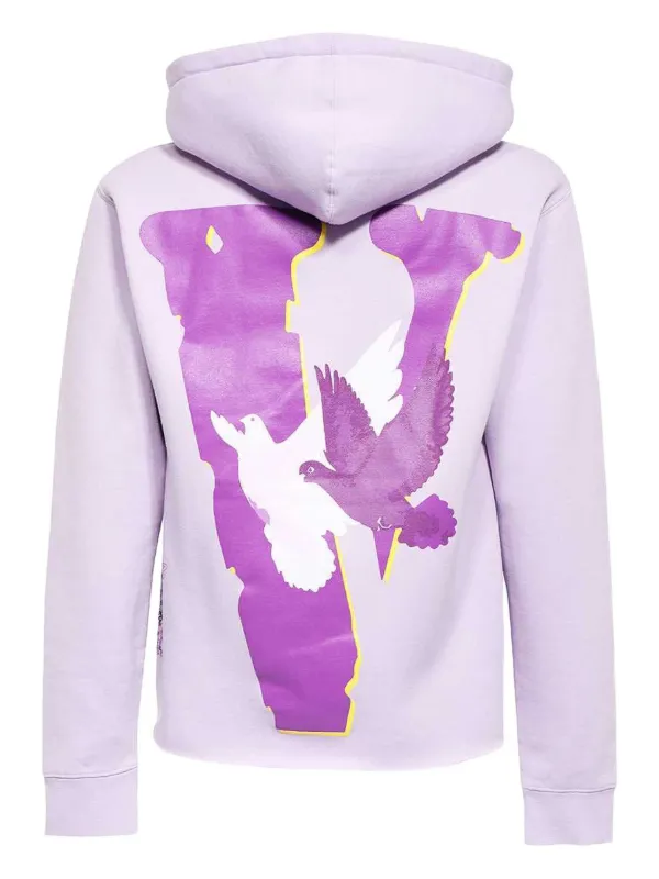 パーカー・フーディ Nav x Vlone Doves Hoodie Purple Vlone front-back Print Hoodie | Purple | FARFETCH