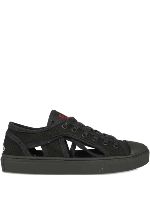Vivienne Westwood cut-out canvas sneakers