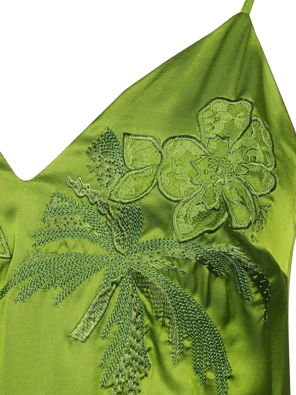 Ermanno Scervino Mini-jurk met borduurwerk Groen