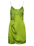 Ermanno Scervino embroidered slip mini dress - Green