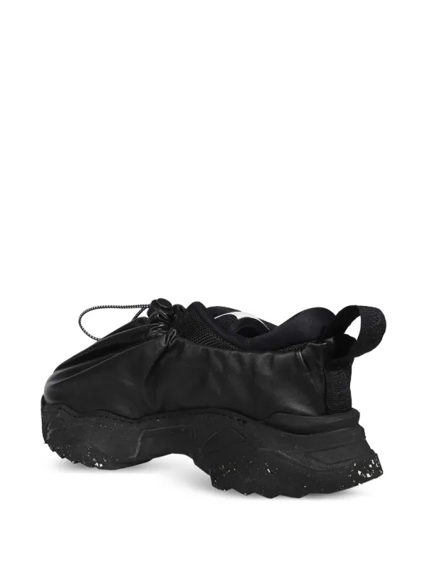 VIVIENNE WESTWOOD ブラック レザースニーカー Vivienne Westwood ドローストリング レザースニーカー | ブラック