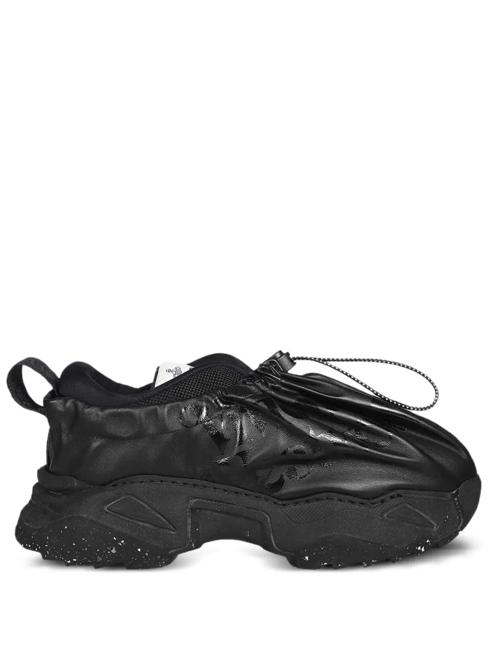 Vivienne Westwood ドローストリング レザースニーカー - ブラック Vivienne Westwood ドローストリング レザースニーカー - ブラック