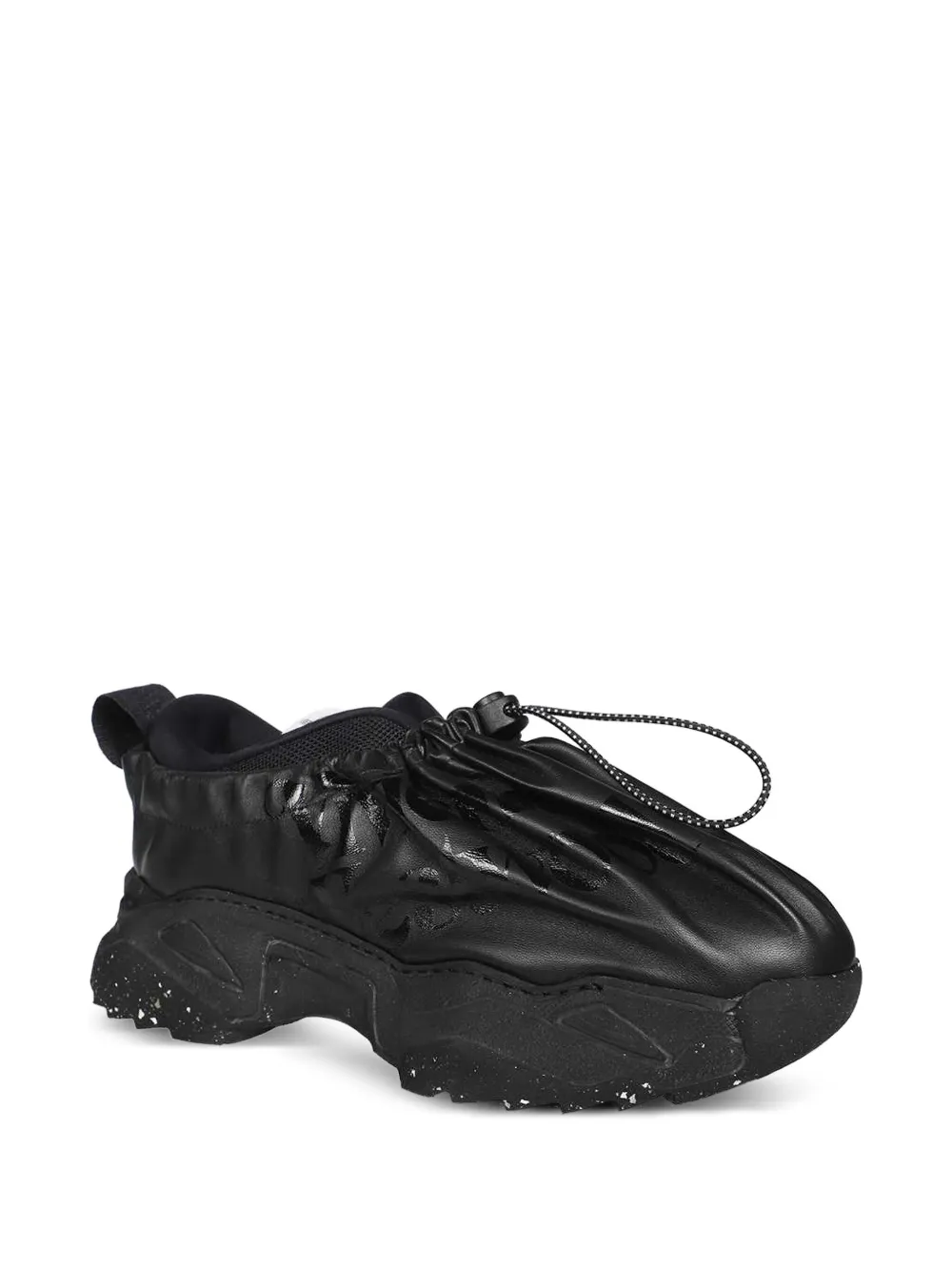 Vivienne Westwood drawstring leather sneakers Black