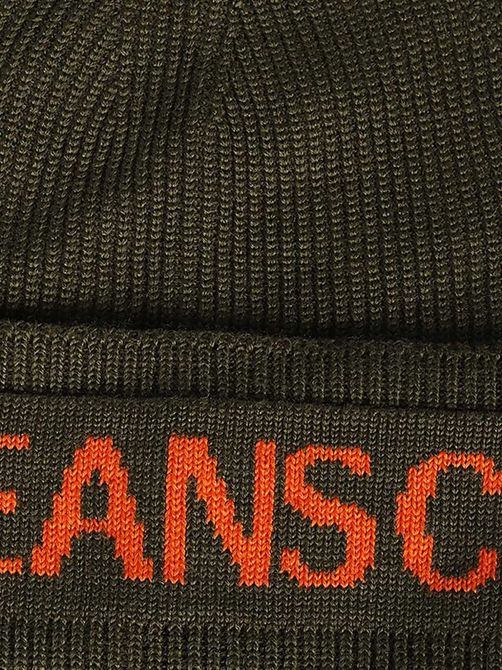 Versace Jeans Couture Logo-embroidered Beanie In Green