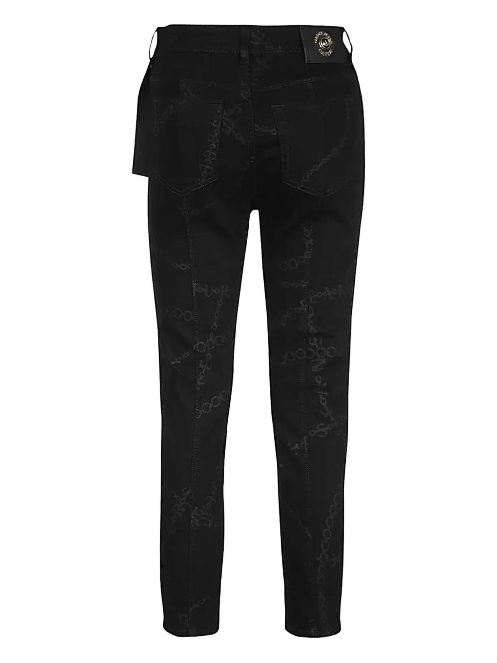 Versace Jeans Couture printed skinny jeans - Zwart