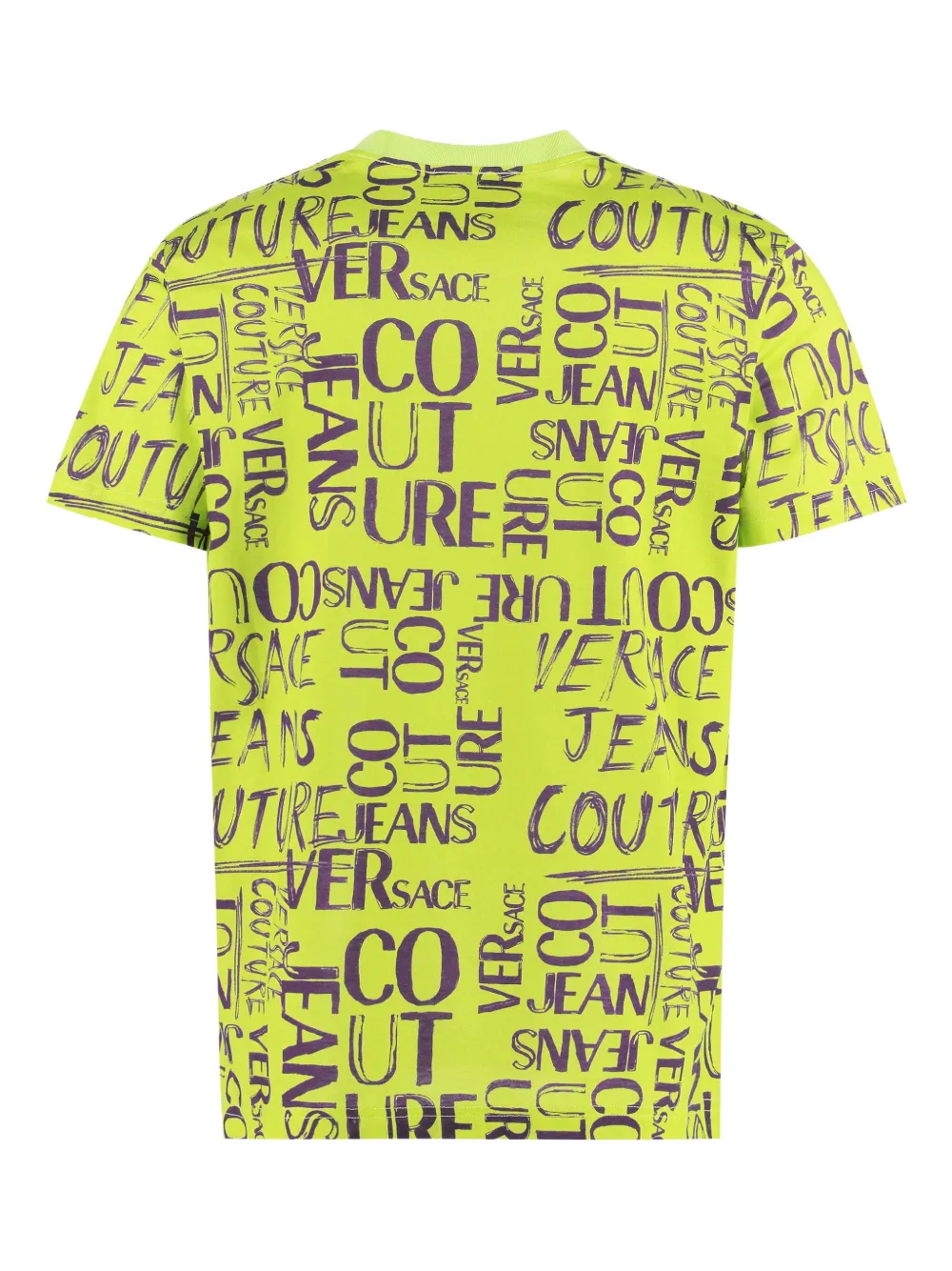 Versace Jeans Couture logo-print cotton T-shirt - Groen