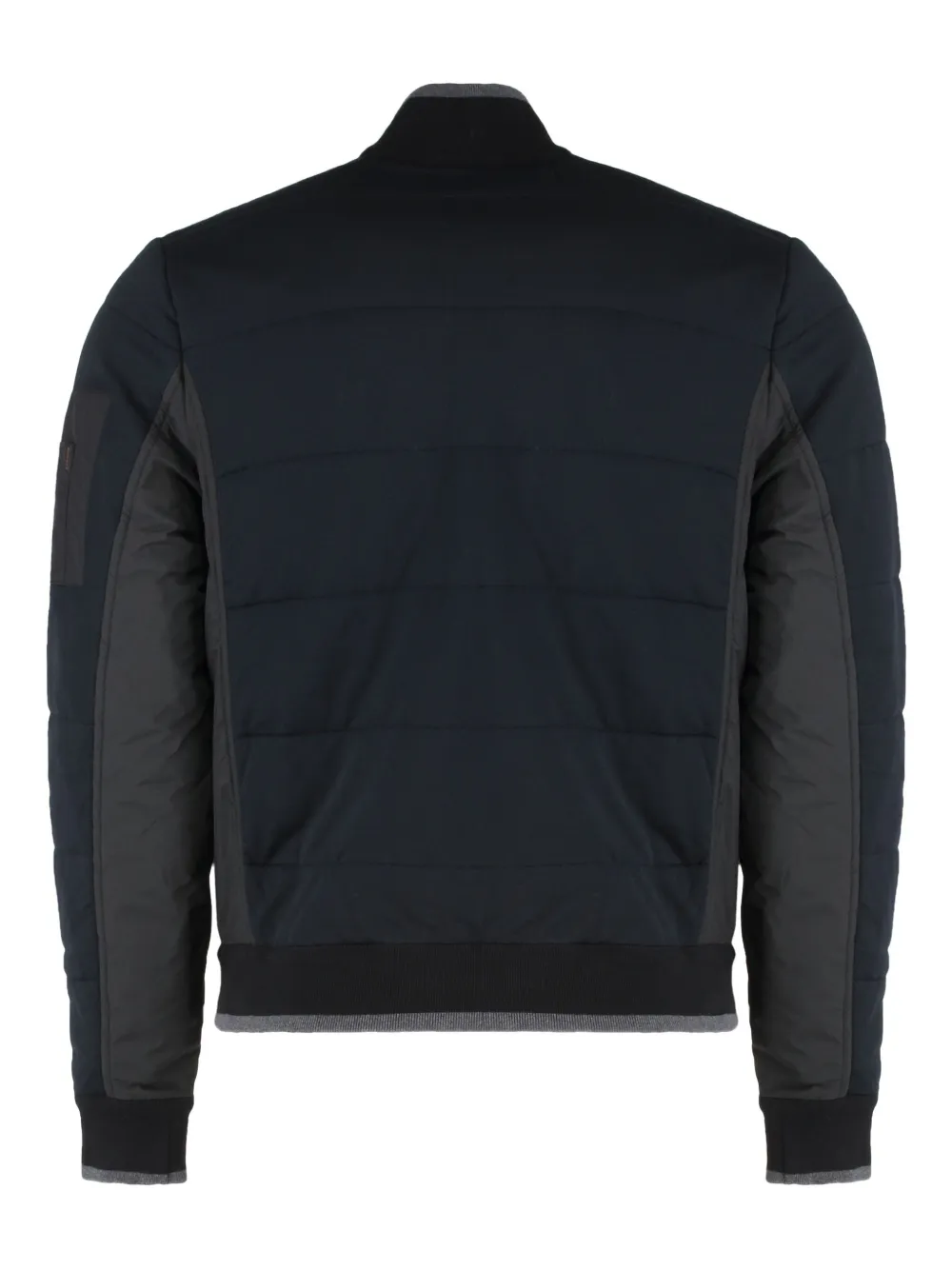 Moorer Quilted Panelled Zip-up Jacket In Multi