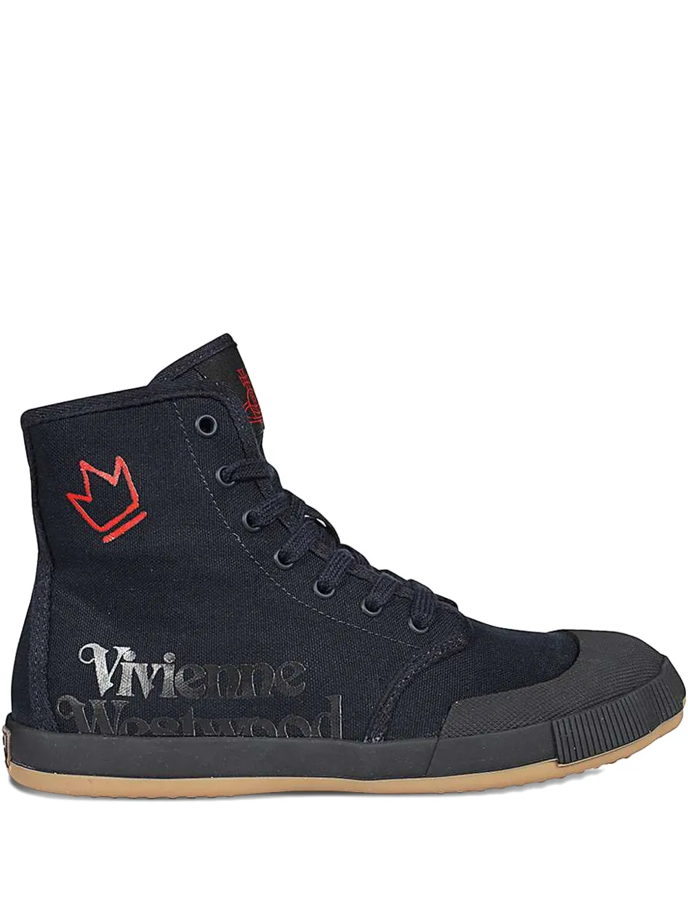 Vivienne Westwood logo-print high-top sneakers Black